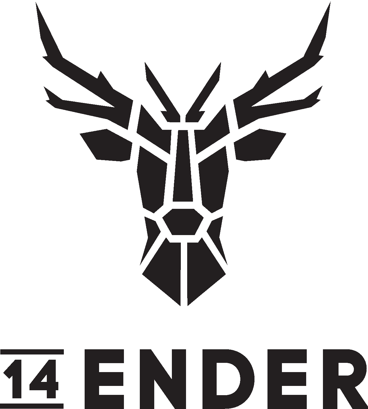 14Ender Logo schwarz transparenter Hintergrund